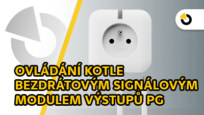 Ovládání kotle bezdrátovým signálovým modulem výstupů PG – JB-162N-PLUG