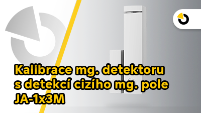 Kalibrace magnetického detektoru s detekcí cizího magnetického pole JA-1x3M